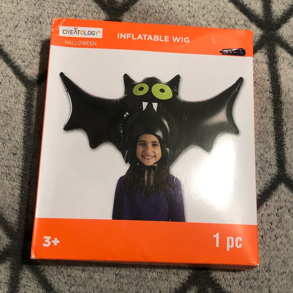 Kids Bat Halloween Inflatable Wig/Mask 🦇 K
